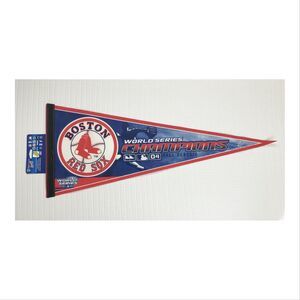 Vintage Boston Red Sox 2004 World Series Champions Felt Baseball Pennant NOS USA
